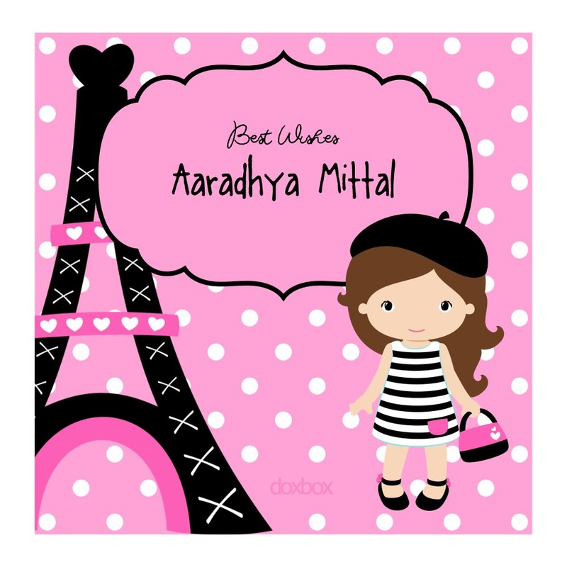 Personalised Gift Tags – Paris Shopping