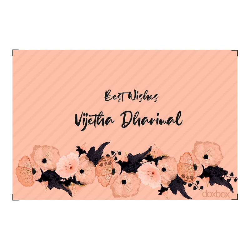 Personalised Gift Tags –  Peach Floral