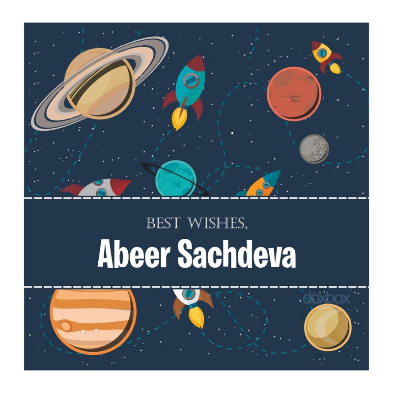 Personalised Gift Tags – Space