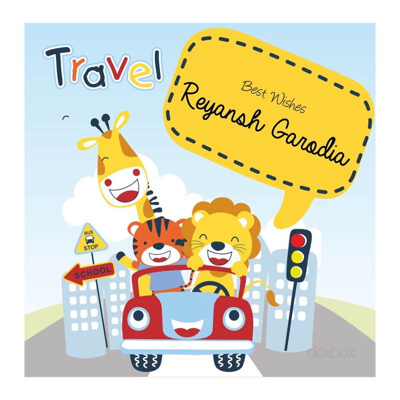 Personalised Gift Tags – Tiger On Ride