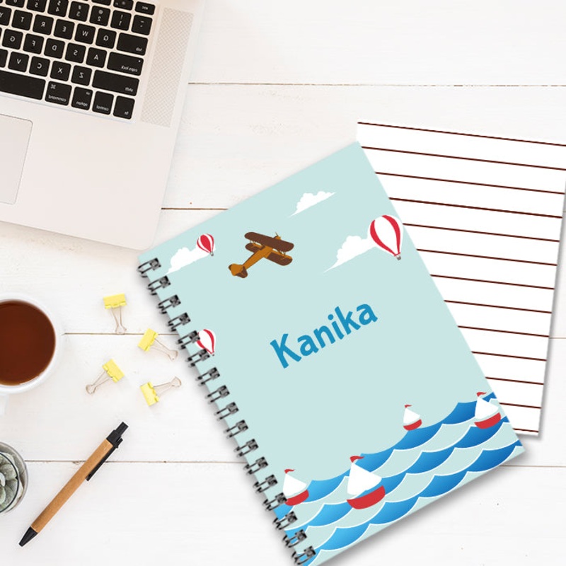 Personalised Notebook (A5 Size) – Adventure At the Sea