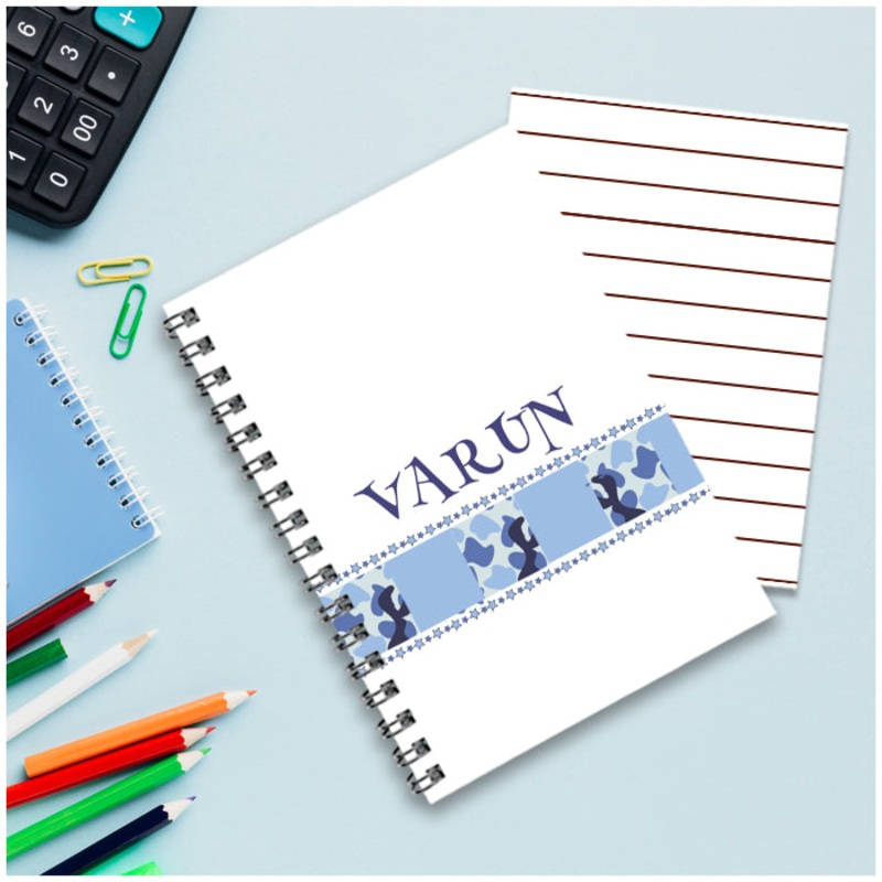 Personalised Notebook (A5 Size) – Camao