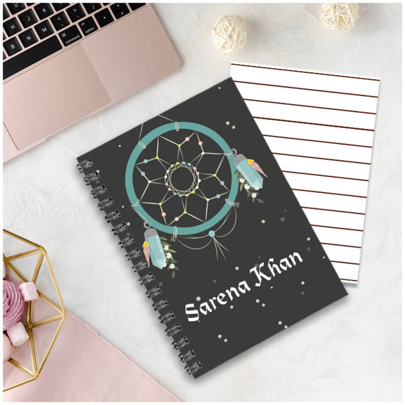Personalised Notebook (A5 Size) – Dreamcatcher