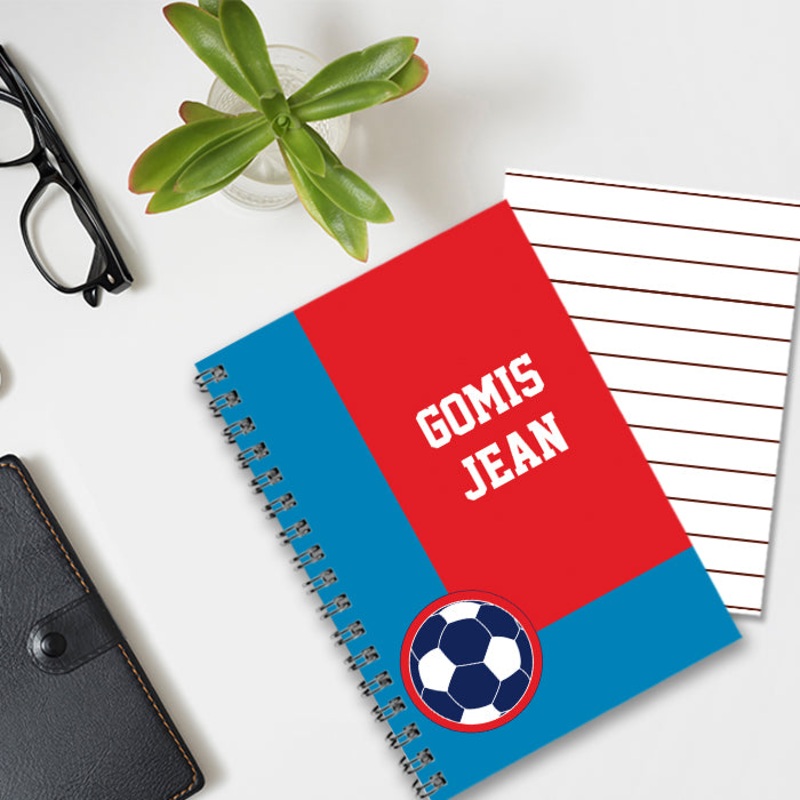 Personalised Notebook (A5 Size) – Football