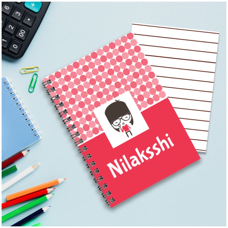 Personalised Notebook (A5 Size) – Girligirl