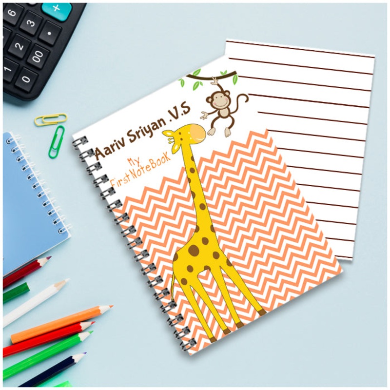 Personalised Notebook (A5 Size) – Jungle Fun