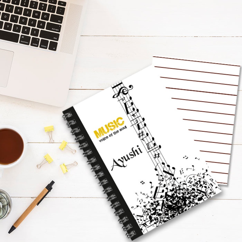 Personalised Notebook (A5 Size) – Music