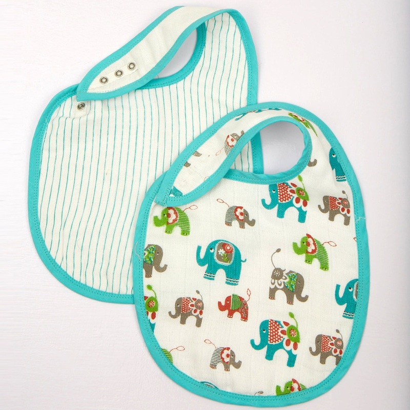 Ella  Muslin Bibs, Set of 2