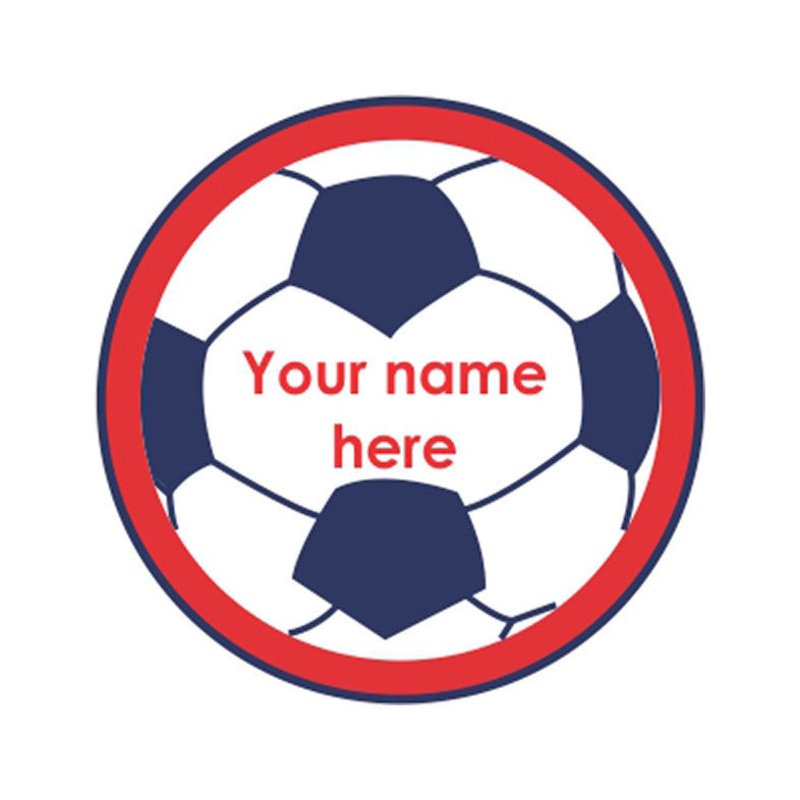Football Iron on Labels
