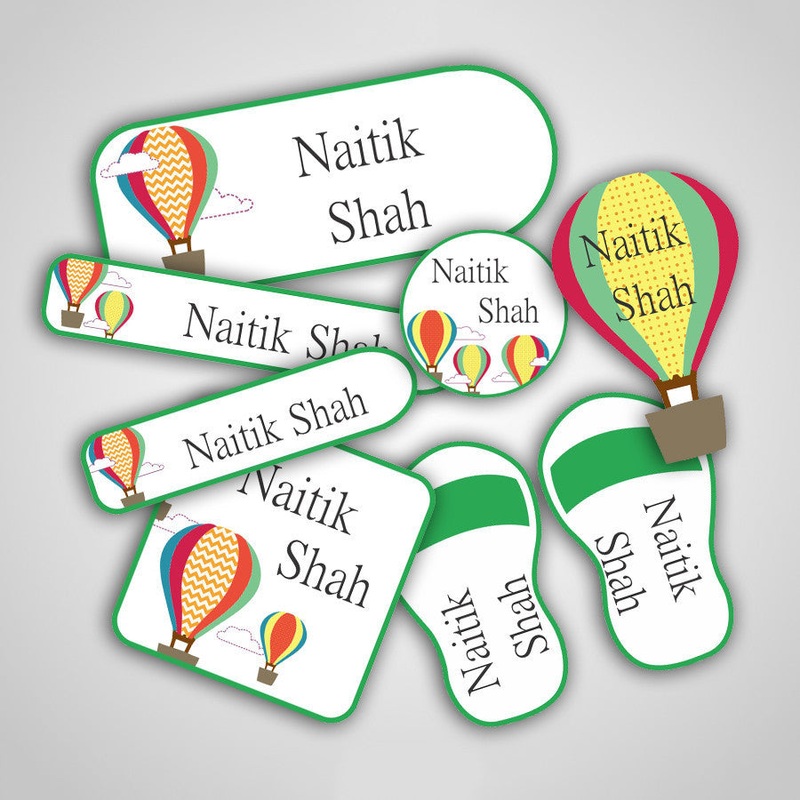 Hot Air Balloon Labels Super Saver Set