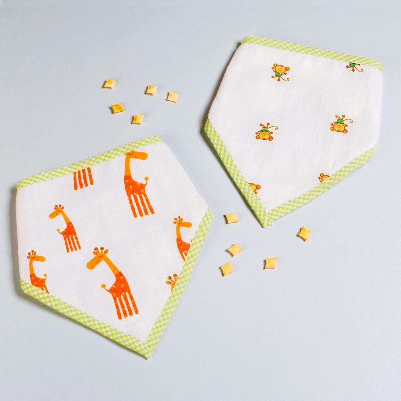 Jungle Jive Bandana Bibs, Set of 2