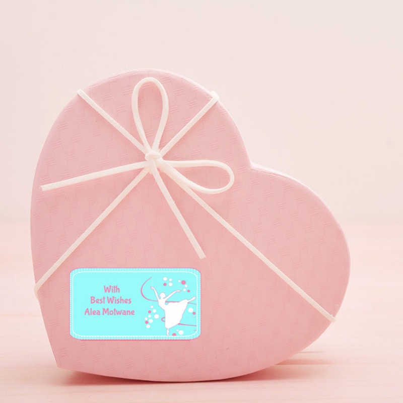 Personalised Gift Sticker – Ballerina – Set of 60