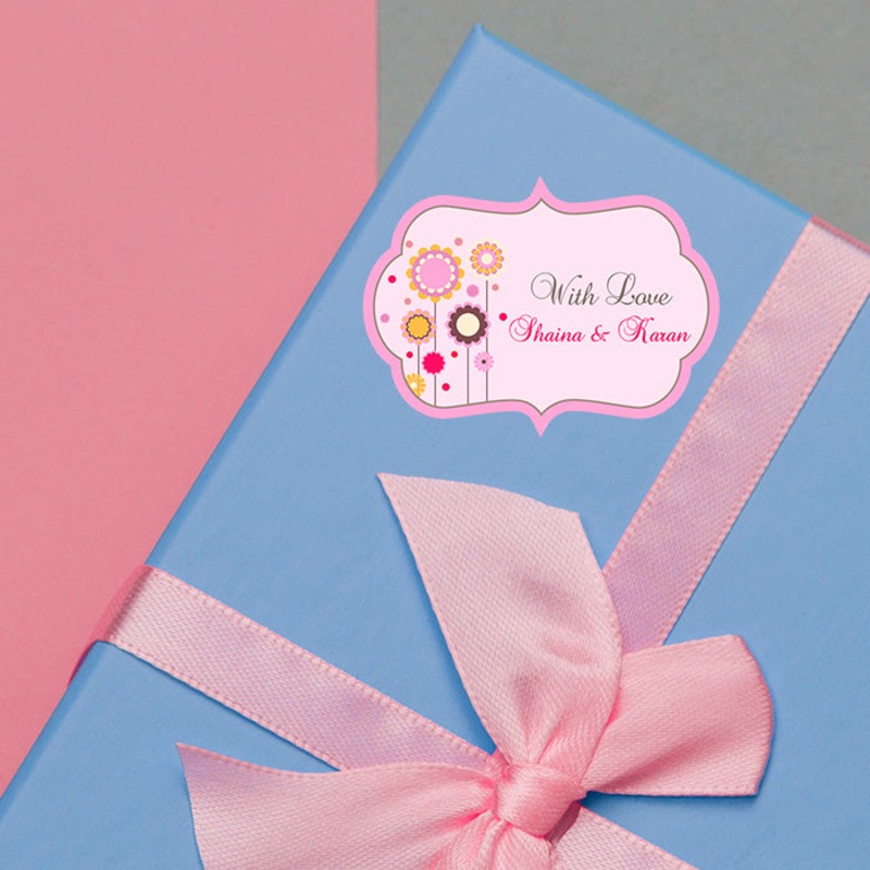 Personalised Gift Sticker – Bloom – Set of 60