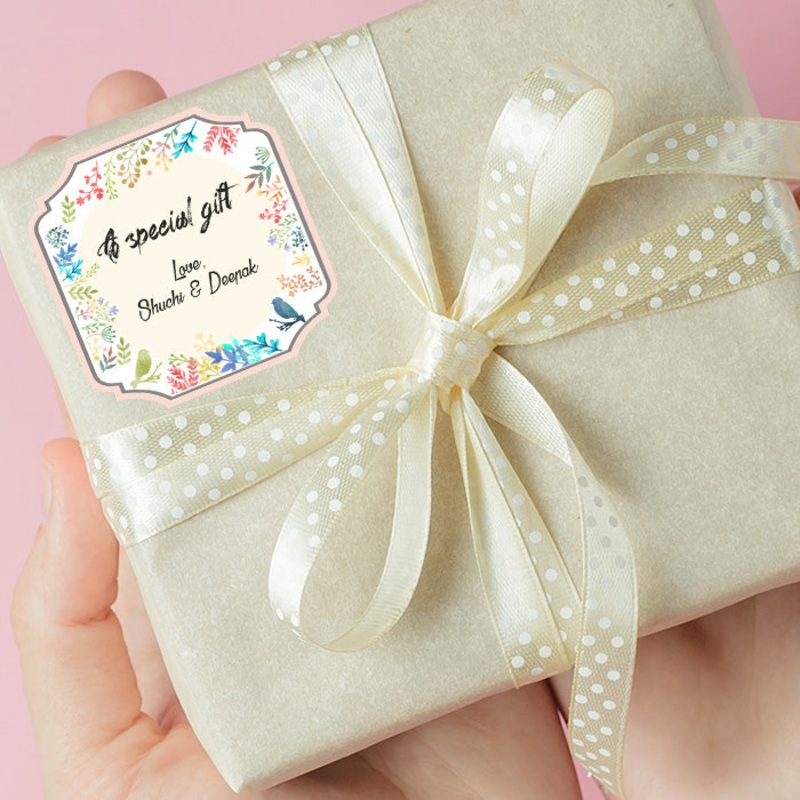 Personalised Gift Sticker – Brighten Up A Day – Set of 60