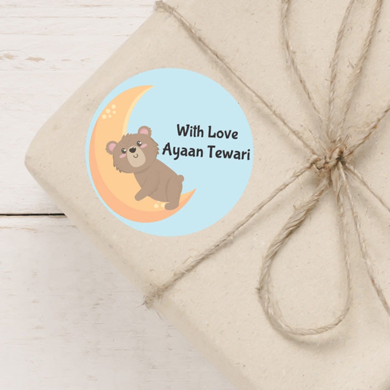Personalised Gift Sticker – Cute Animals Assorted – Set of 60
