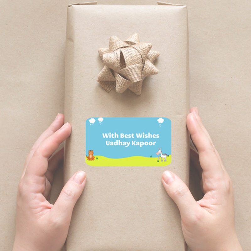 Personalised Gift Sticker – Jungle Bungle – Set of 60