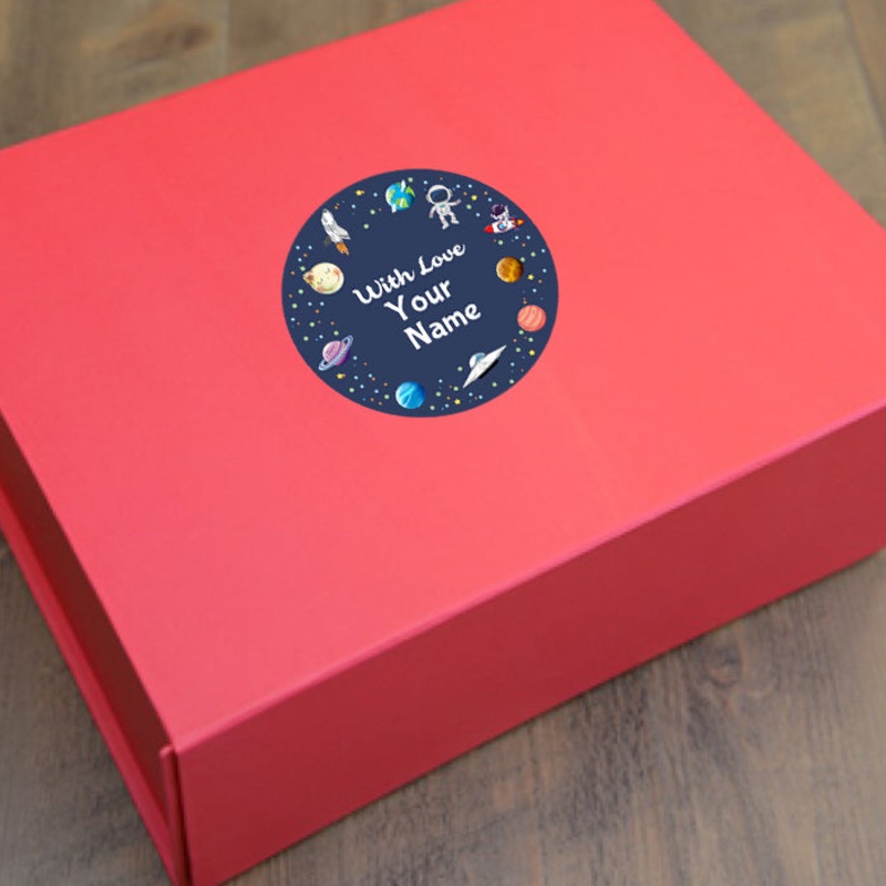 Personalised Gift Sticker – Outerspace – Set of 60