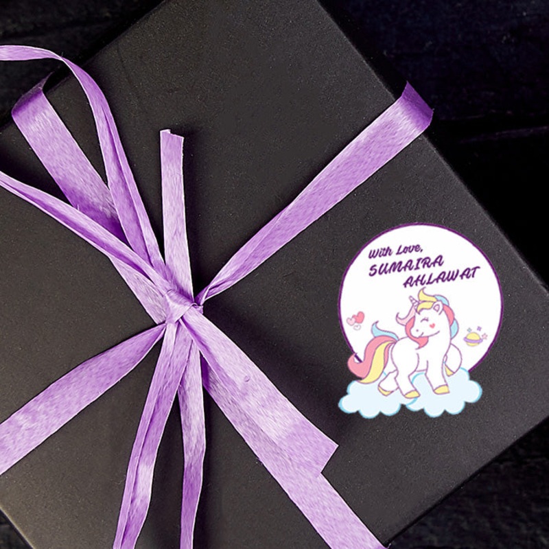 Personalised Gift Sticker – Unicorn – Set of 60
