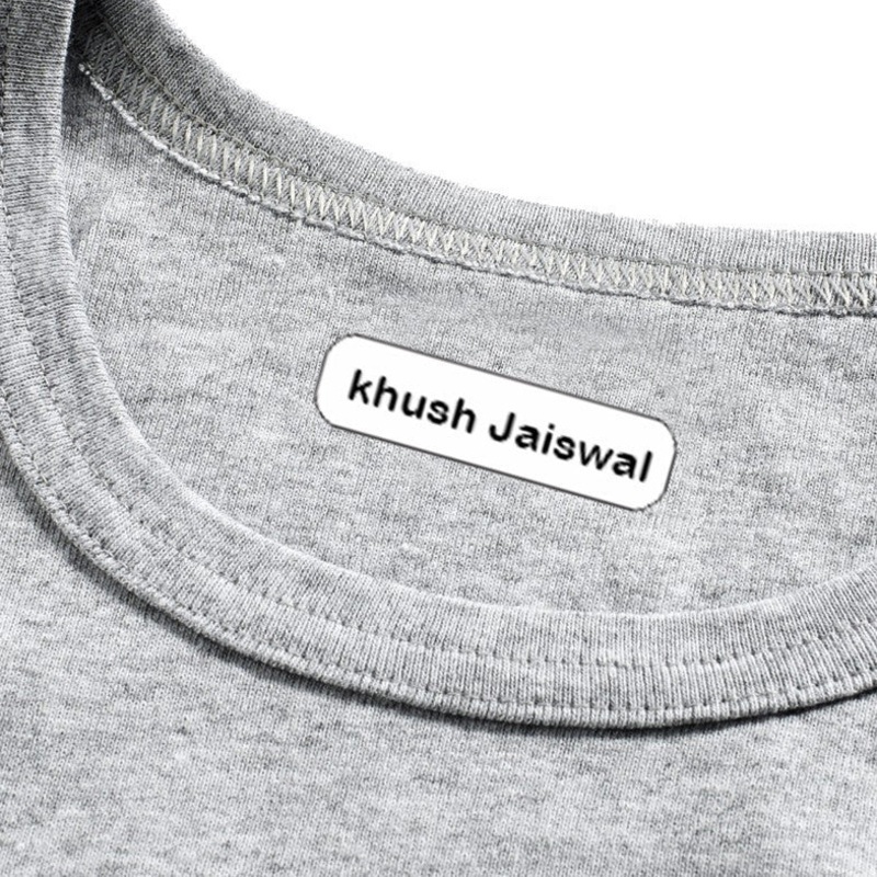 Plain Rectangular Iron on Labels