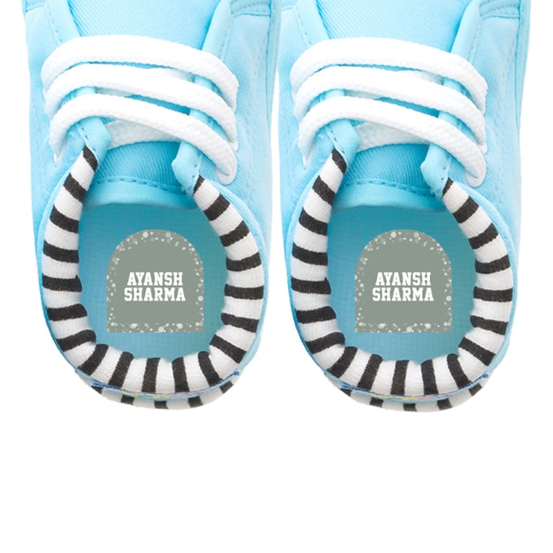 Shoe Labels Pack – Grey Confetti