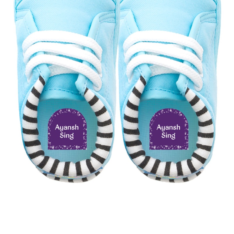 Shoe Labels Pack – Purple Confetti