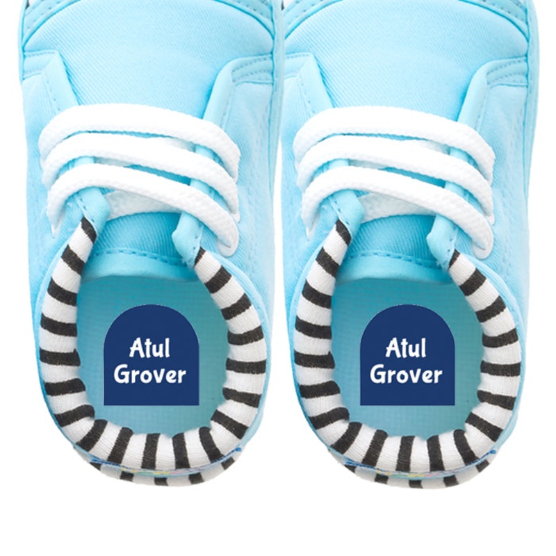 Shoe Labels Pack – Solid Blue