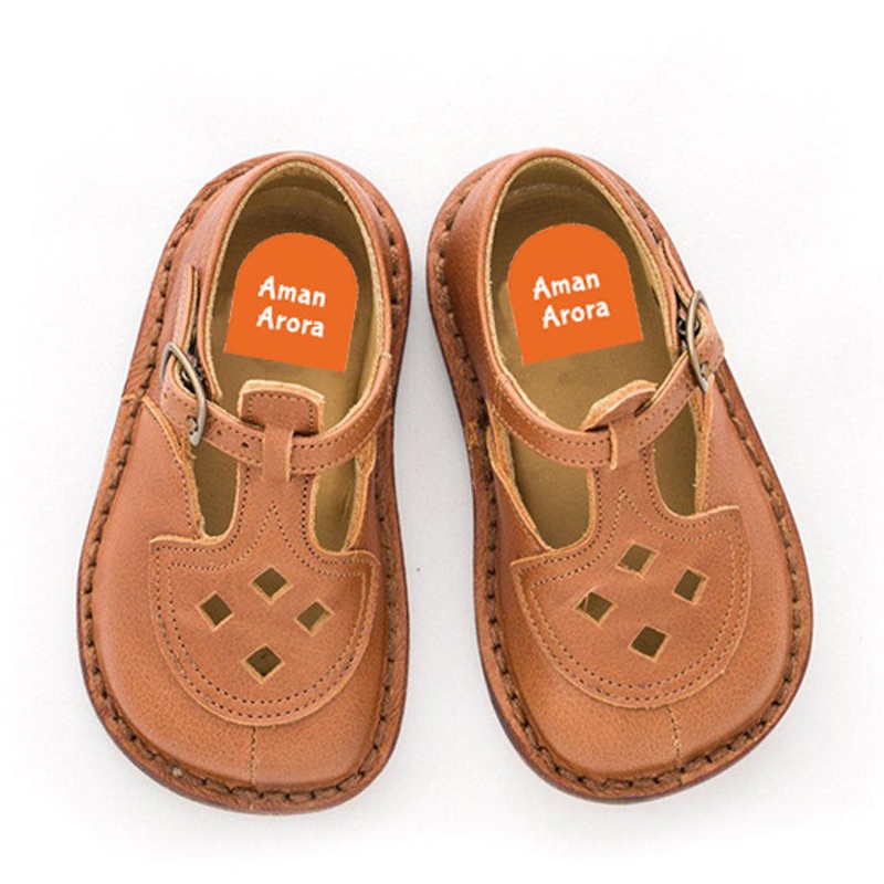 Shoe Labels Pack – Solid Orange