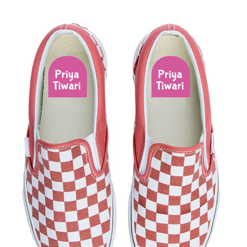 Shoe Labels Pack – Solid Pink