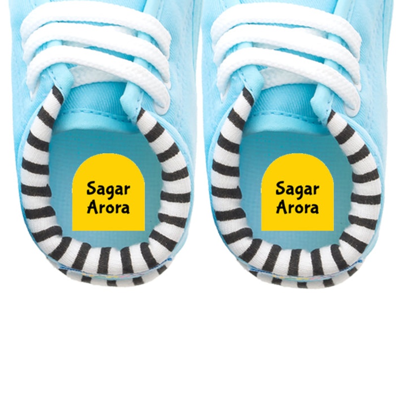Shoe Labels Pack – Solid Yellow