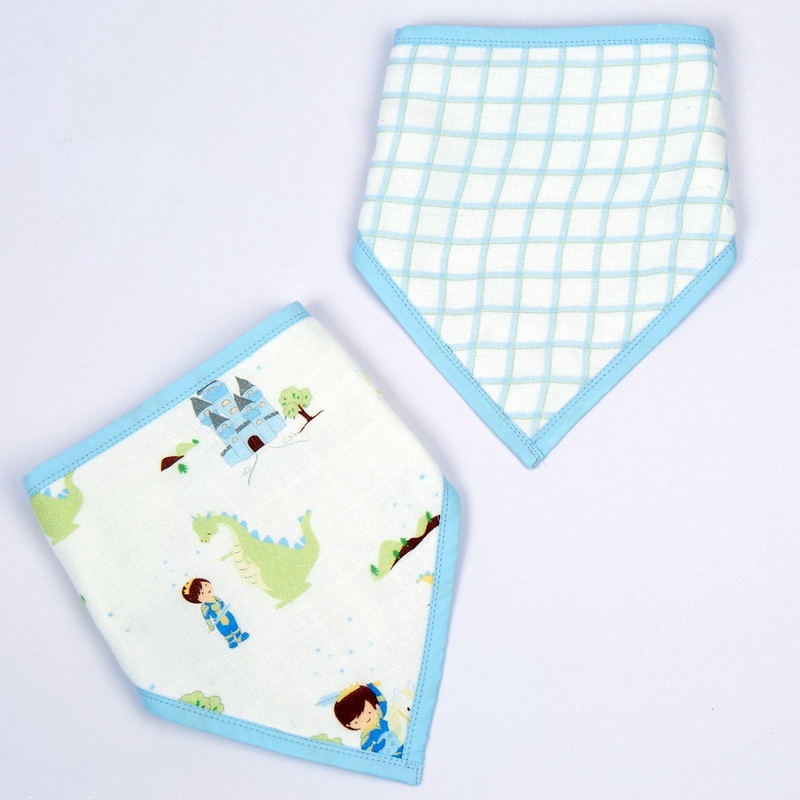 Adventures Of A Prince Organic Bandana Bibs, Set of 2