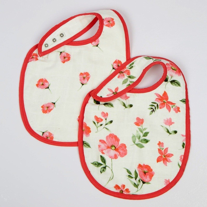 Blossoms Organic Classic Bib Set