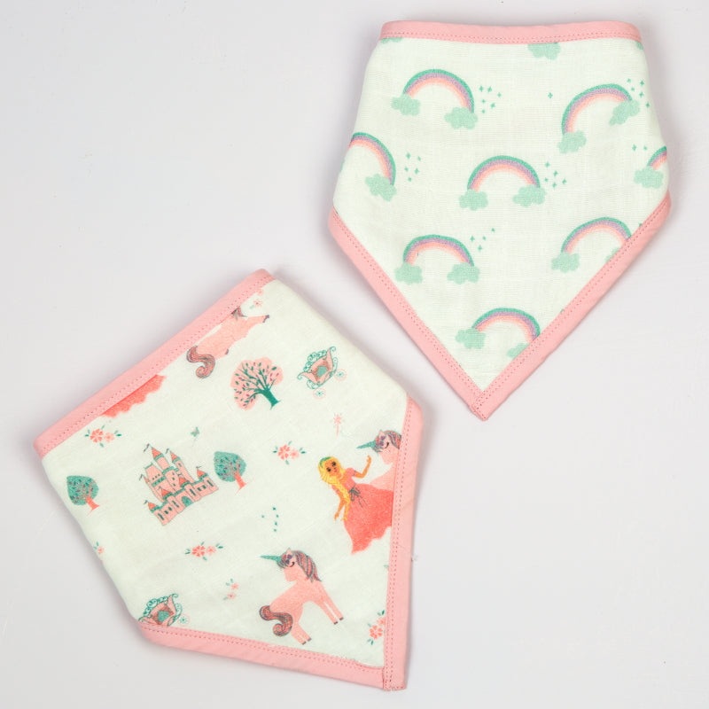 Fairytale Organic Bandana Bibs, Set of 2