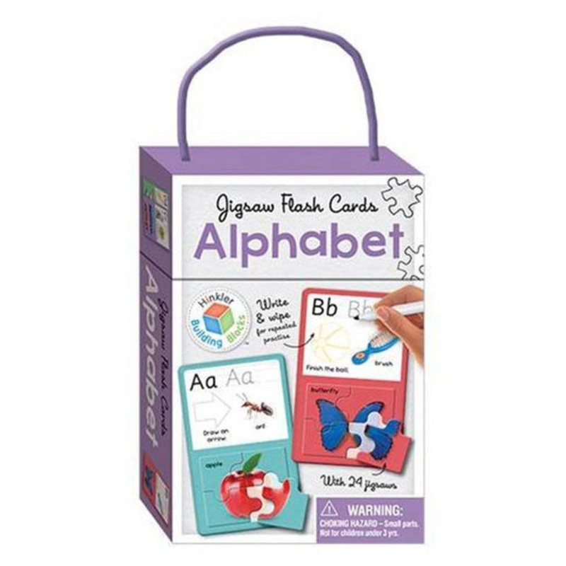 Jigsaw Flash Cards: Alphabet, With 24 Jigsaws