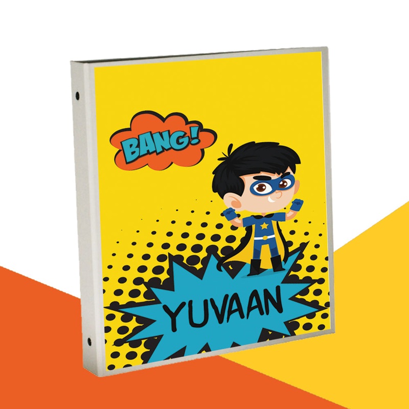 Personalised Binder – Comic Superhero