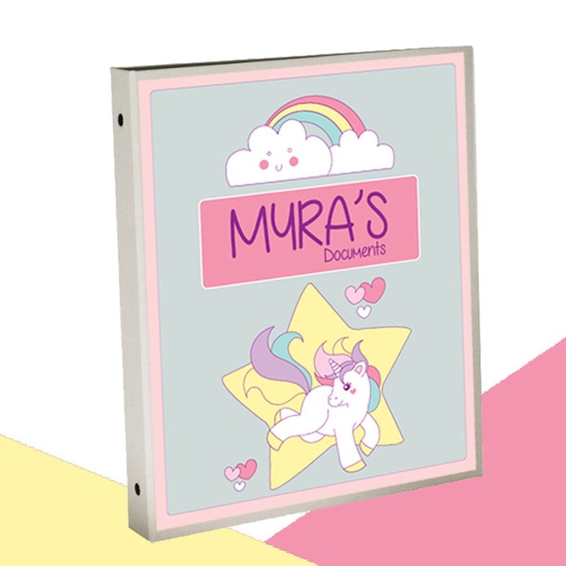 Personalised Binder – Unicorn