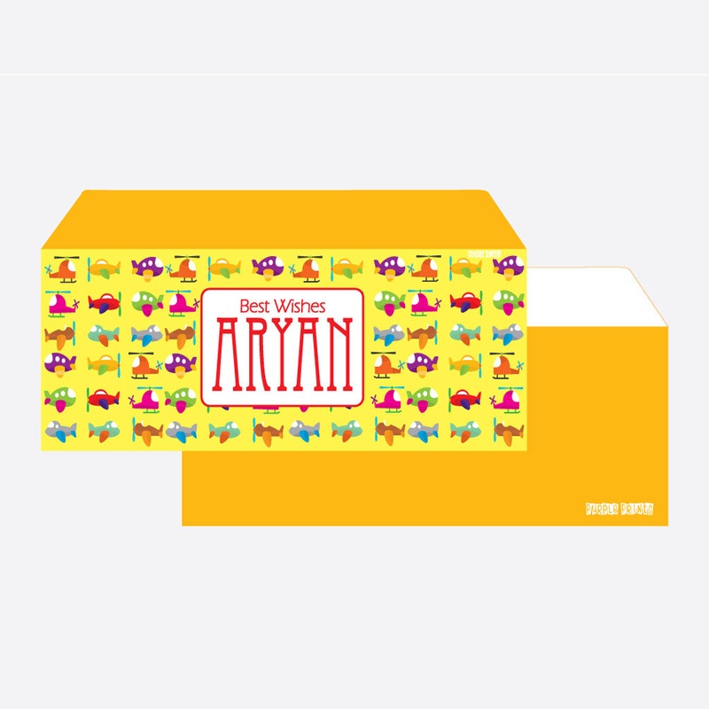 Personalised Envelopes – Planes, Set of 24