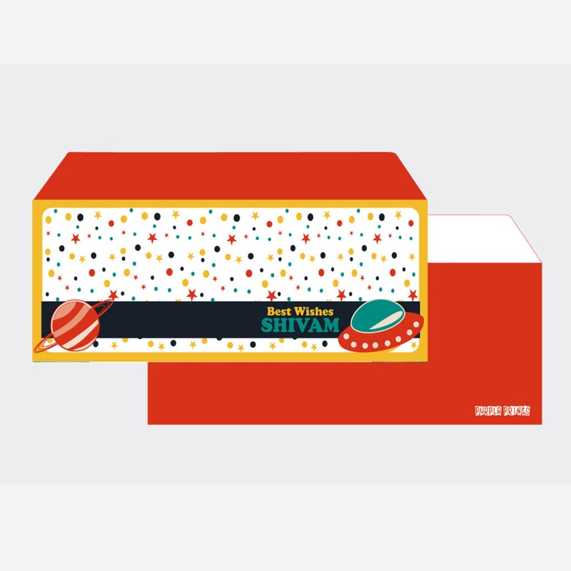 Personalised Envelopes – Space, Set of 24