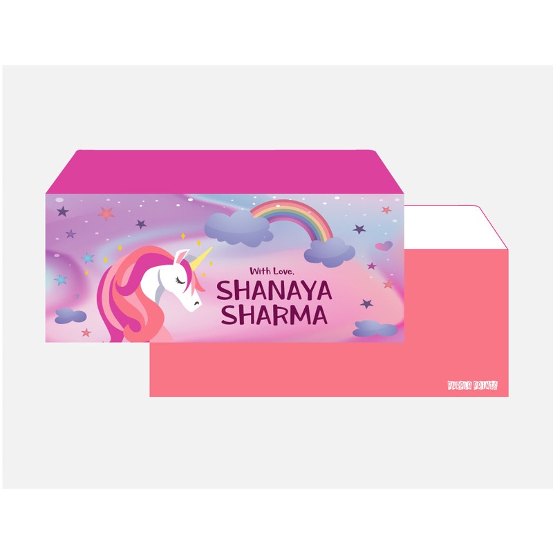 Personalised Envelopes – Unicorn Land, Set of 24