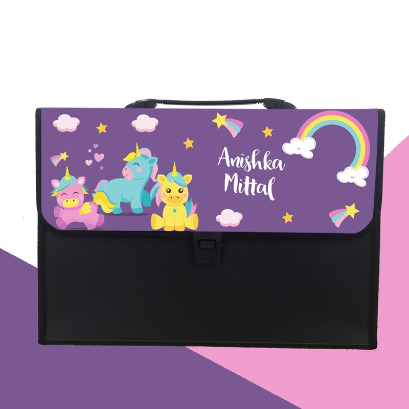 Personalised Folder – Baby Unicorn