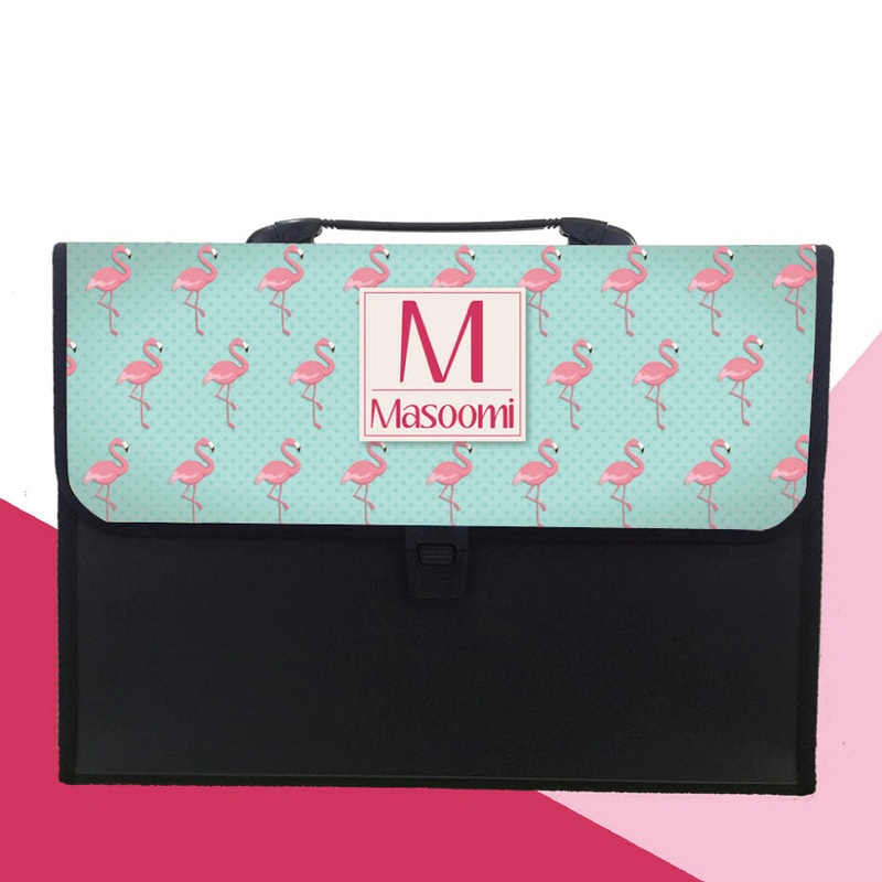 Personalised Folder – Flamingo