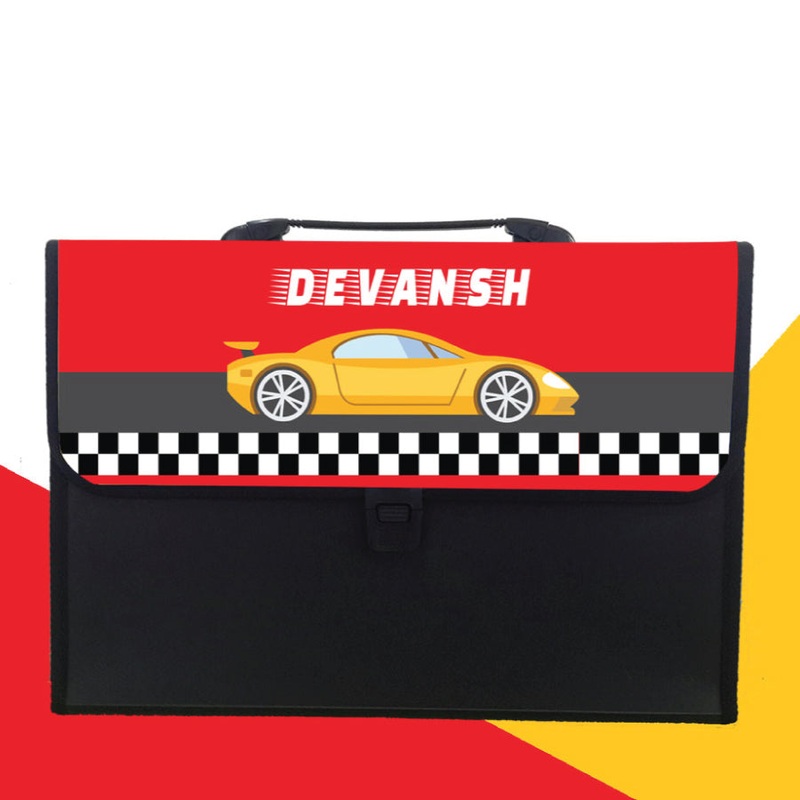 Personalised Folder – Racer Car