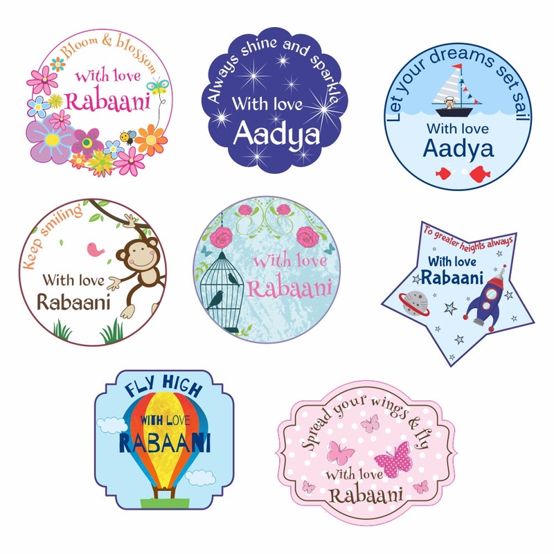 Personalised Gift Stickers – Assorted, Set of 56