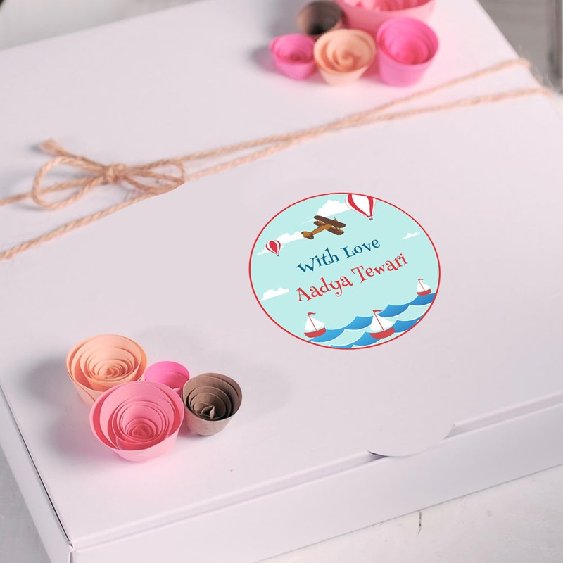 Personalised Gift Stickers – At The Seas, Set of 60