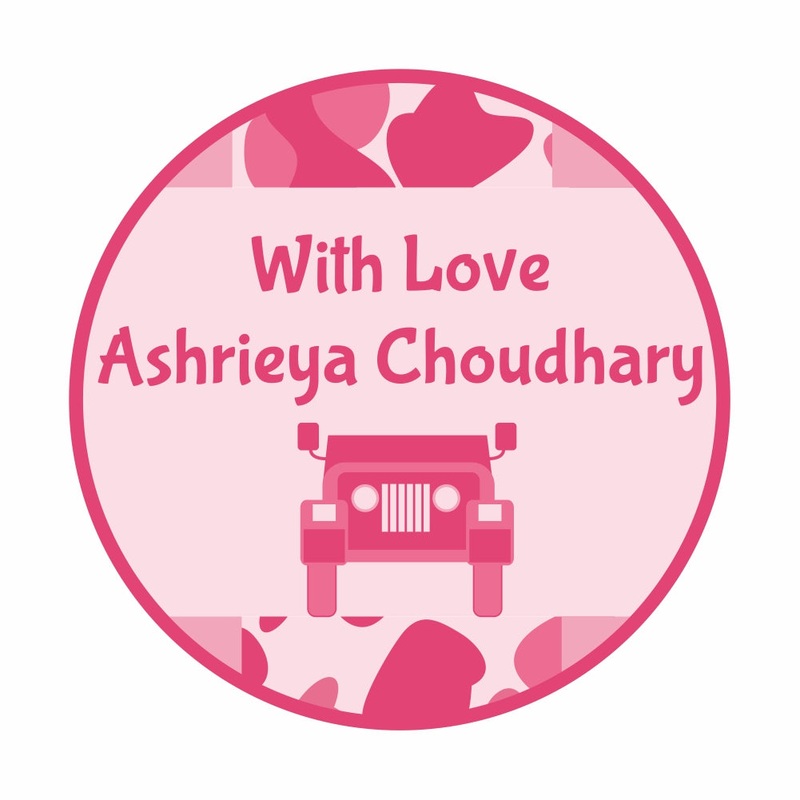 Personalised Gift Stickers – Camou Girl, Set of 60