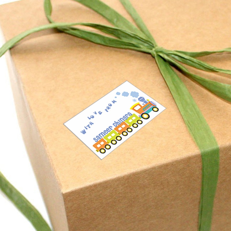 Personalised Gift Stickers – Choo Choo Train, Set of 60