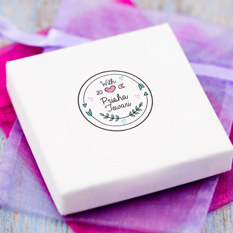 Personalised Gift Stickers – Clear, Set of 60