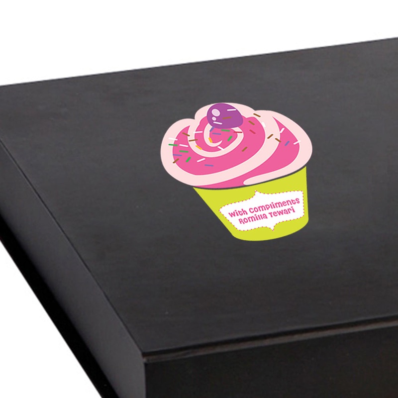 Personalised Gift Stickers – Cupcake, Set of 60