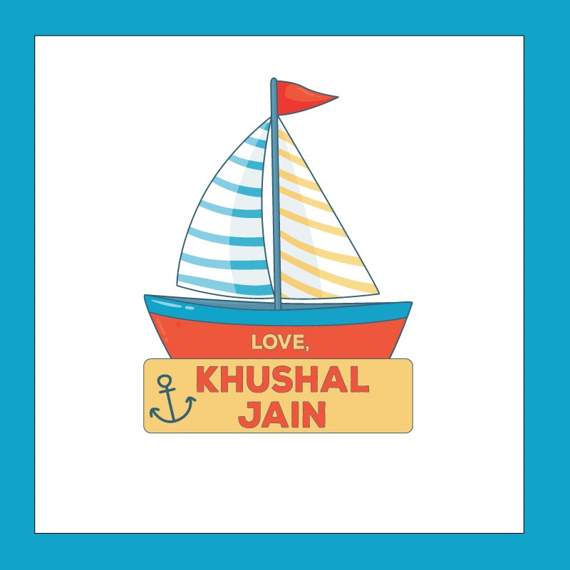 Personalised Gift Stickers – Nautical, Pack of 24