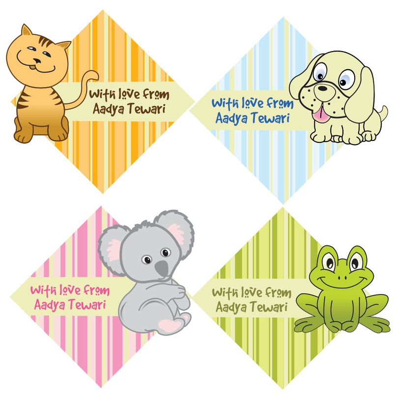 Personalised Gift Stickers – Pet Shop, Set of 60