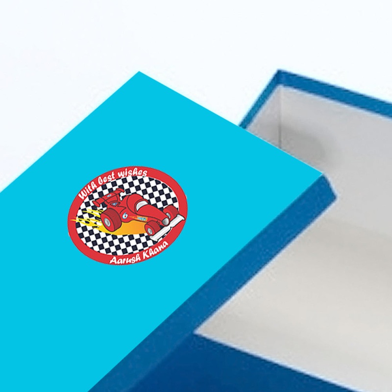 Personalised Gift Stickers – Zip Zap Zoom, Set of 60